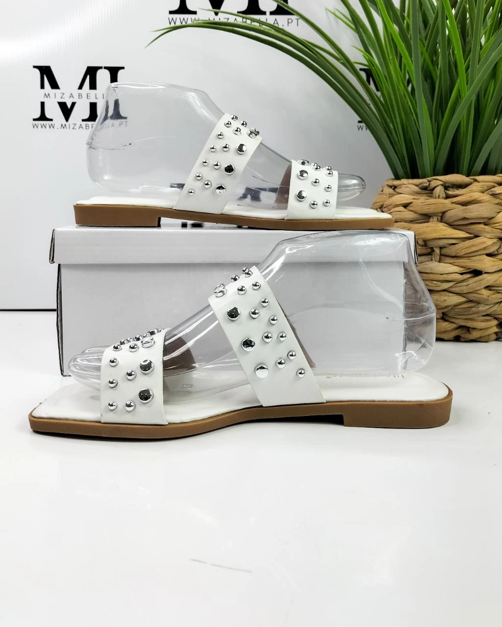 Chinelo / Sandália branca com taxas T.38 – photo 6
